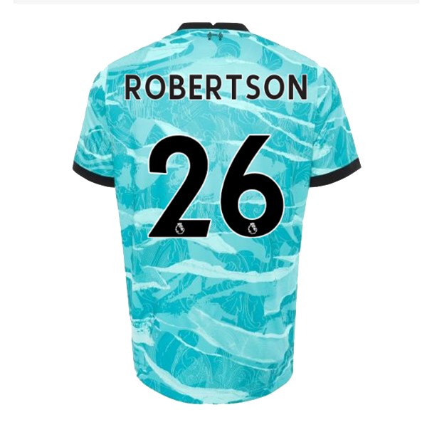 Camiseta Liverpool NO.26 Robertson Replica Segunda Ropa 2020/21 Azul